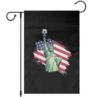 Statue Of Liberty Soccer Lover Garden Flag New Yorker Fan Gift