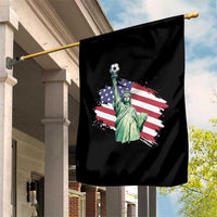 Statue Of Liberty Soccer Lover Garden Flag New Yorker Fan Gift