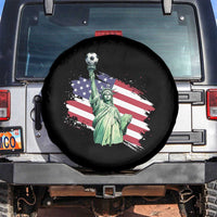 Statue Of Liberty Soccer Lover Spare Tire Cover New Yorker Fan Gift