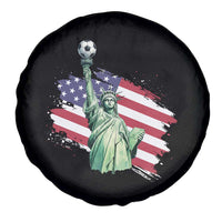 Statue Of Liberty Soccer Lover Spare Tire Cover New Yorker Fan Gift