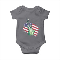Statue Of Liberty Soccer Lover Baby Onesie New Yorker Fan Gift