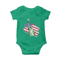 Statue Of Liberty Soccer Lover Baby Onesie New Yorker Fan Gift