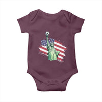 Statue Of Liberty Soccer Lover Baby Onesie New Yorker Fan Gift