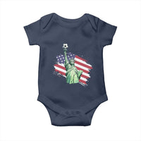 Statue Of Liberty Soccer Lover Baby Onesie New Yorker Fan Gift