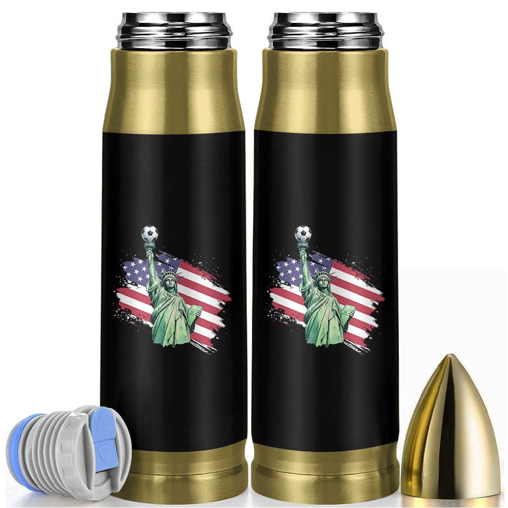 Statue Of Liberty Soccer Lover Bullet Tumbler New Yorker Fan Gift