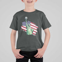 Statue Of Liberty Soccer Lover T Shirt For Kid New Yorker Fan Gift