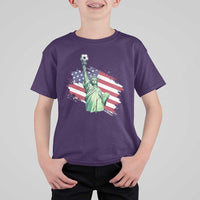 Statue Of Liberty Soccer Lover T Shirt For Kid New Yorker Fan Gift