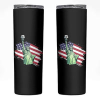 Statue Of Liberty Soccer Lover Skinny Tumbler New Yorker Fan Gift