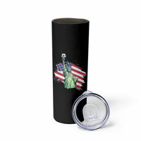 Statue Of Liberty Soccer Lover Skinny Tumbler New Yorker Fan Gift