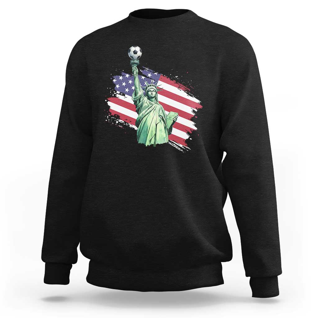 Statue Of Liberty Soccer Lover Sweatshirt New Yorker Fan Gift