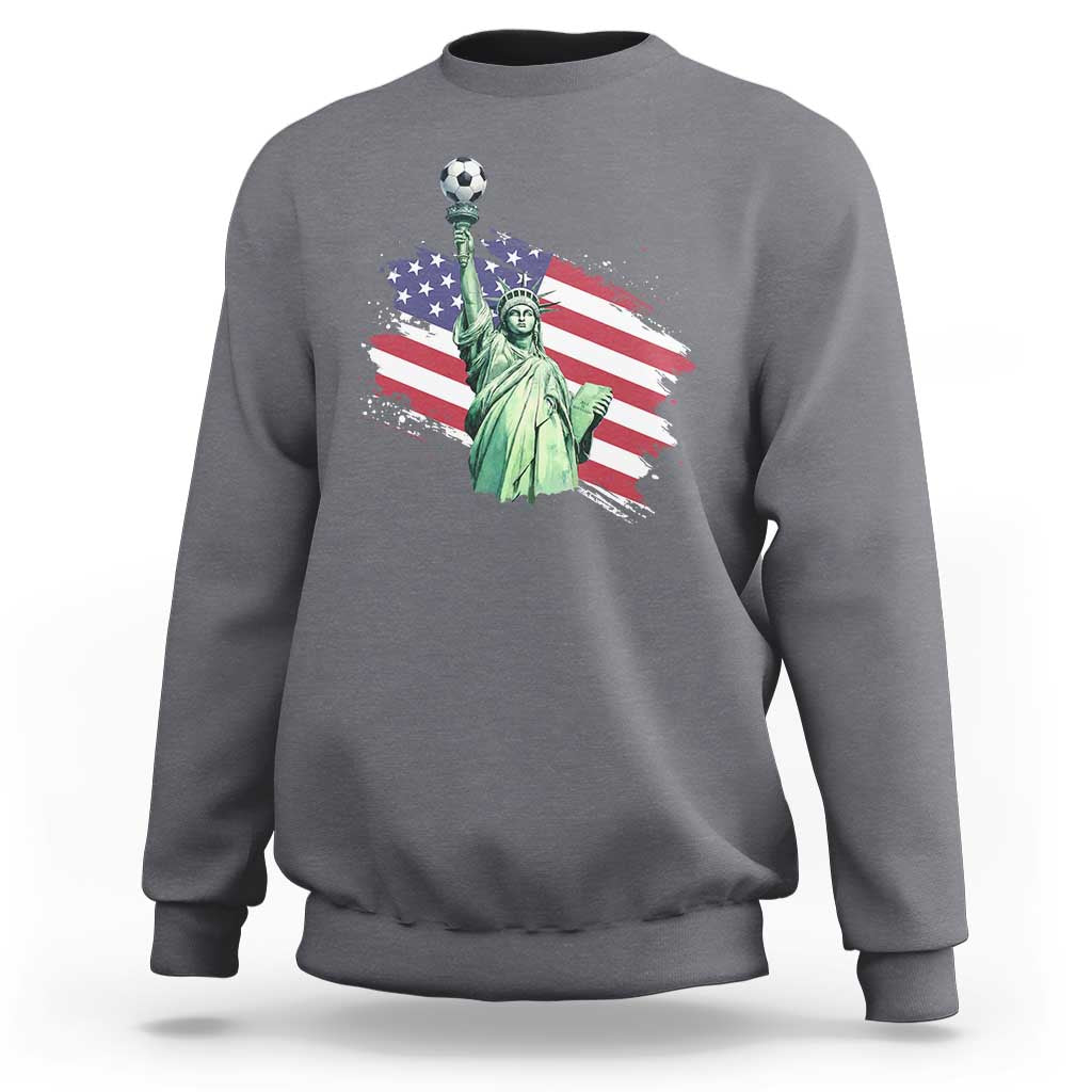 Statue Of Liberty Soccer Lover Sweatshirt New Yorker Fan Gift