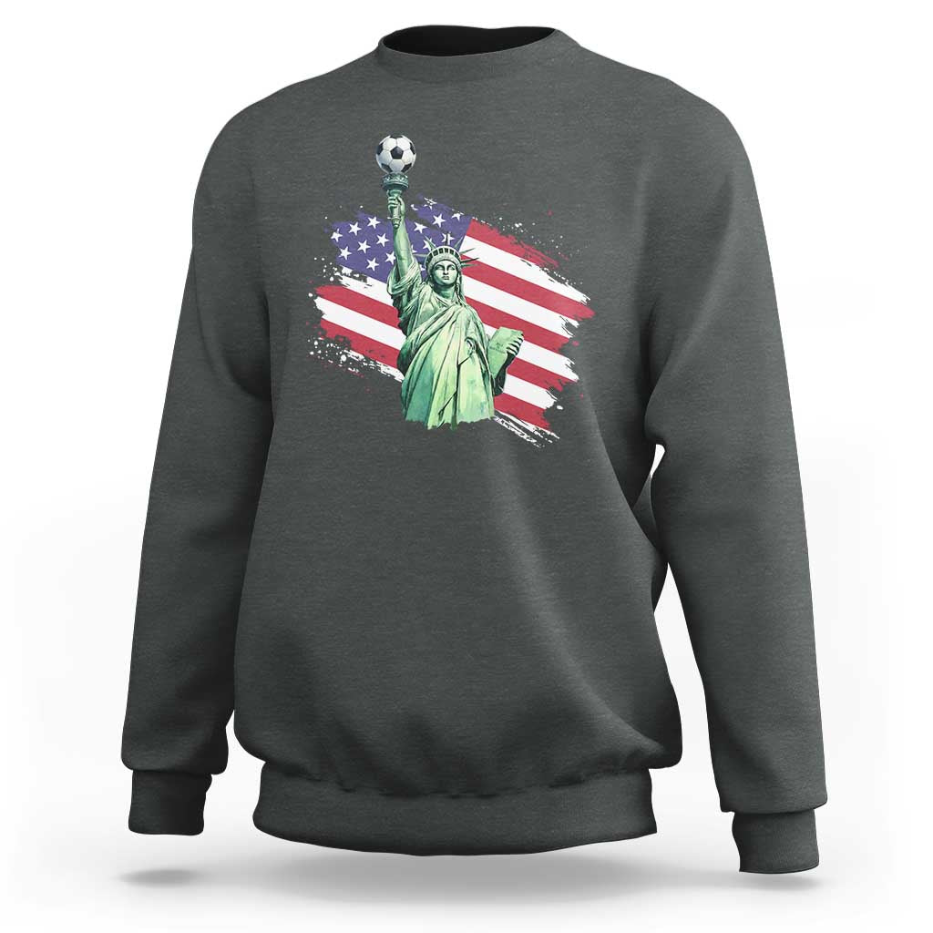 Statue Of Liberty Soccer Lover Sweatshirt New Yorker Fan Gift
