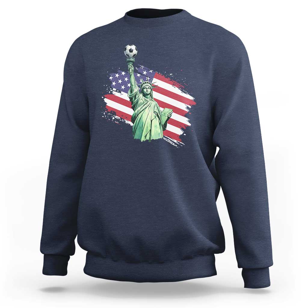 Statue Of Liberty Soccer Lover Sweatshirt New Yorker Fan Gift