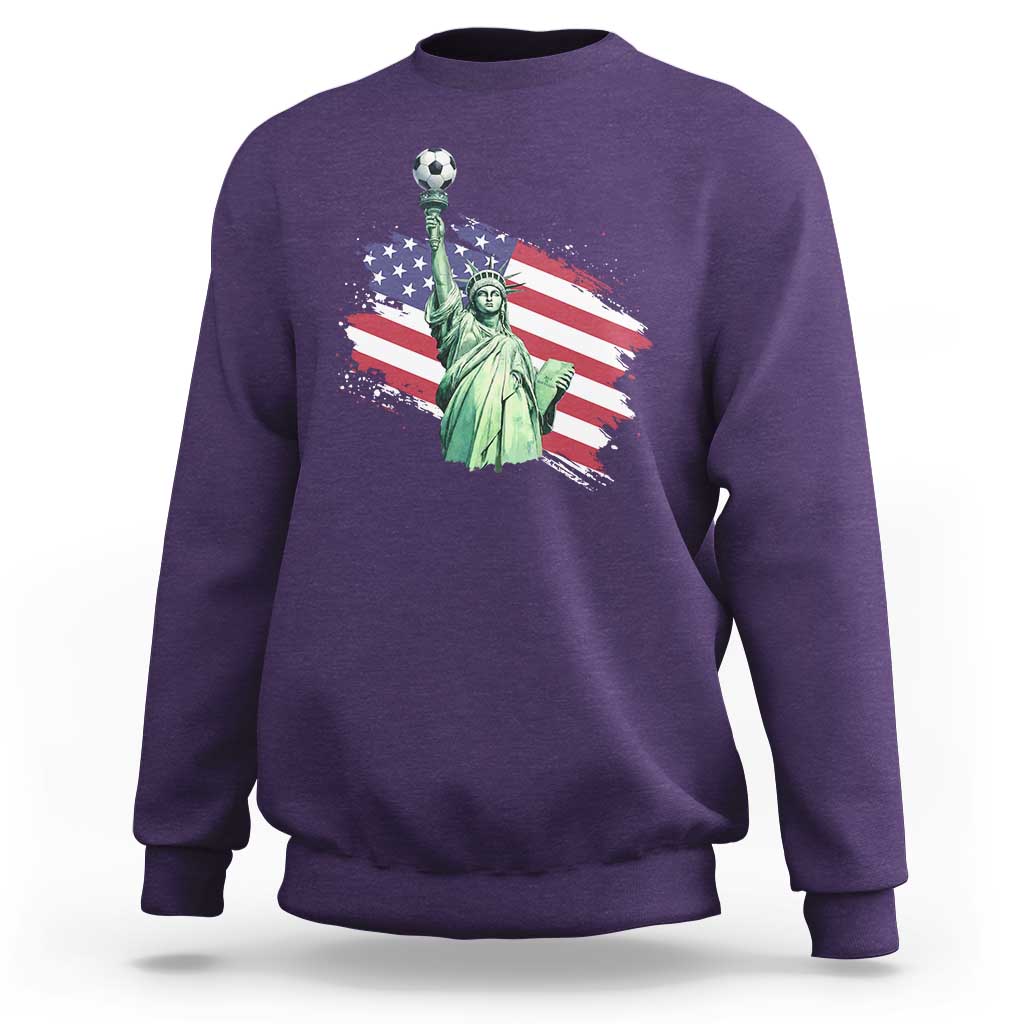 Statue Of Liberty Soccer Lover Sweatshirt New Yorker Fan Gift