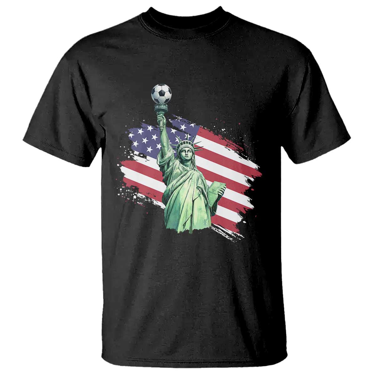 Statue Of Liberty Soccer Lover T Shirt New Yorker Fan Gift