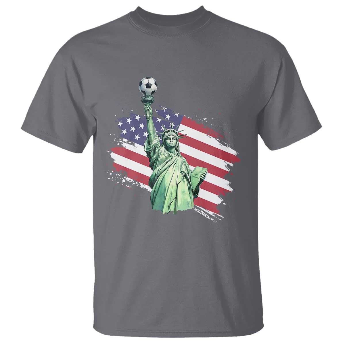 Statue Of Liberty Soccer Lover T Shirt New Yorker Fan Gift