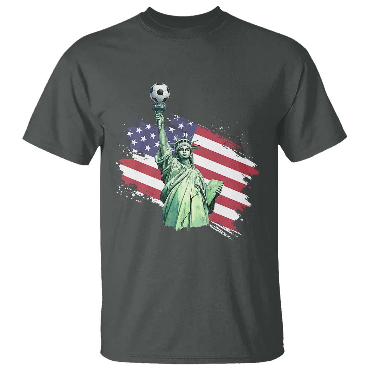 Statue Of Liberty Soccer Lover T Shirt New Yorker Fan Gift