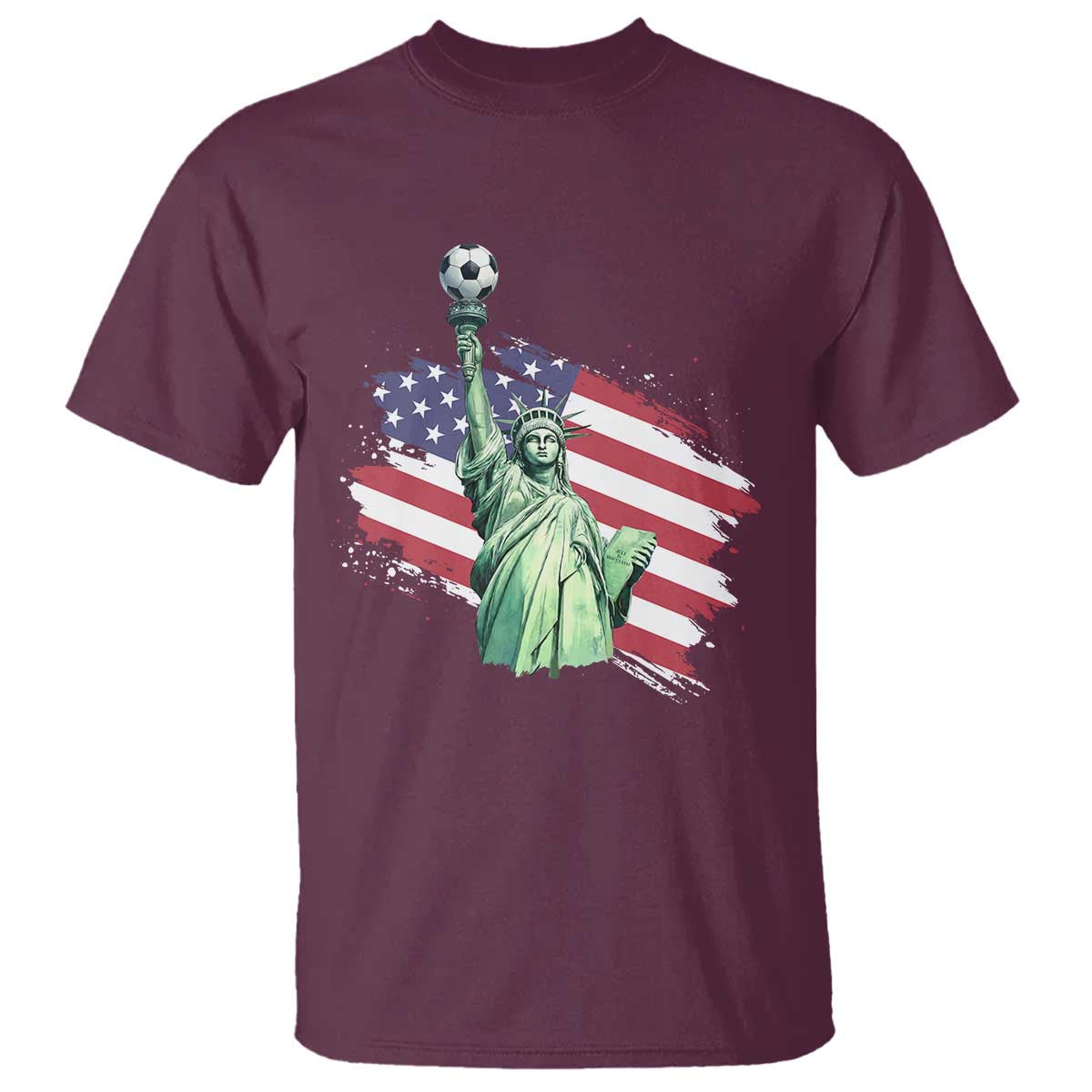 Statue Of Liberty Soccer Lover T Shirt New Yorker Fan Gift