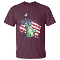 Statue Of Liberty Soccer Lover T Shirt New Yorker Fan Gift