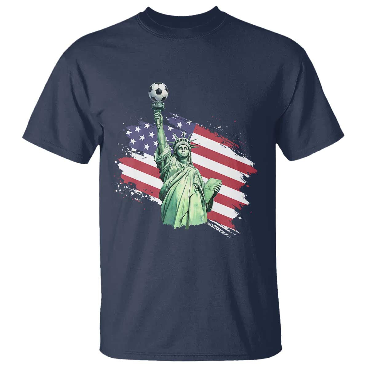 Statue Of Liberty Soccer Lover T Shirt New Yorker Fan Gift
