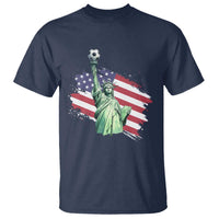 Statue Of Liberty Soccer Lover T Shirt New Yorker Fan Gift