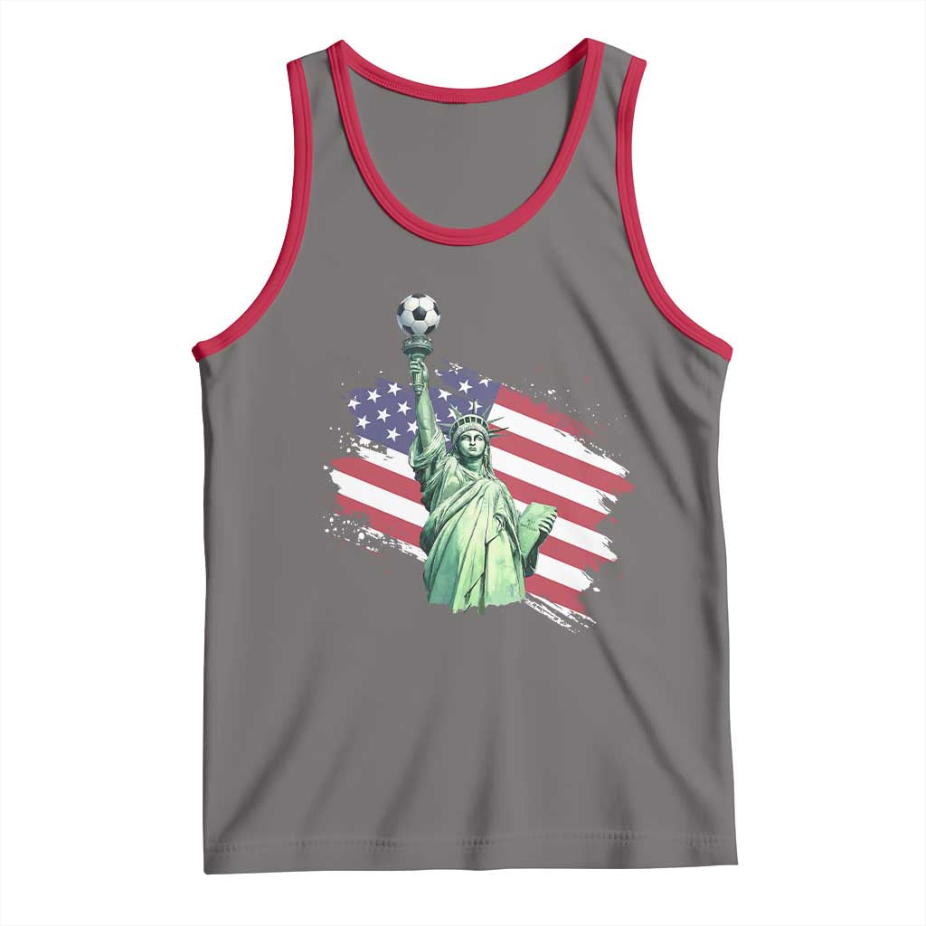Statue Of Liberty Soccer Lover Tank Top New Yorker Fan Gift