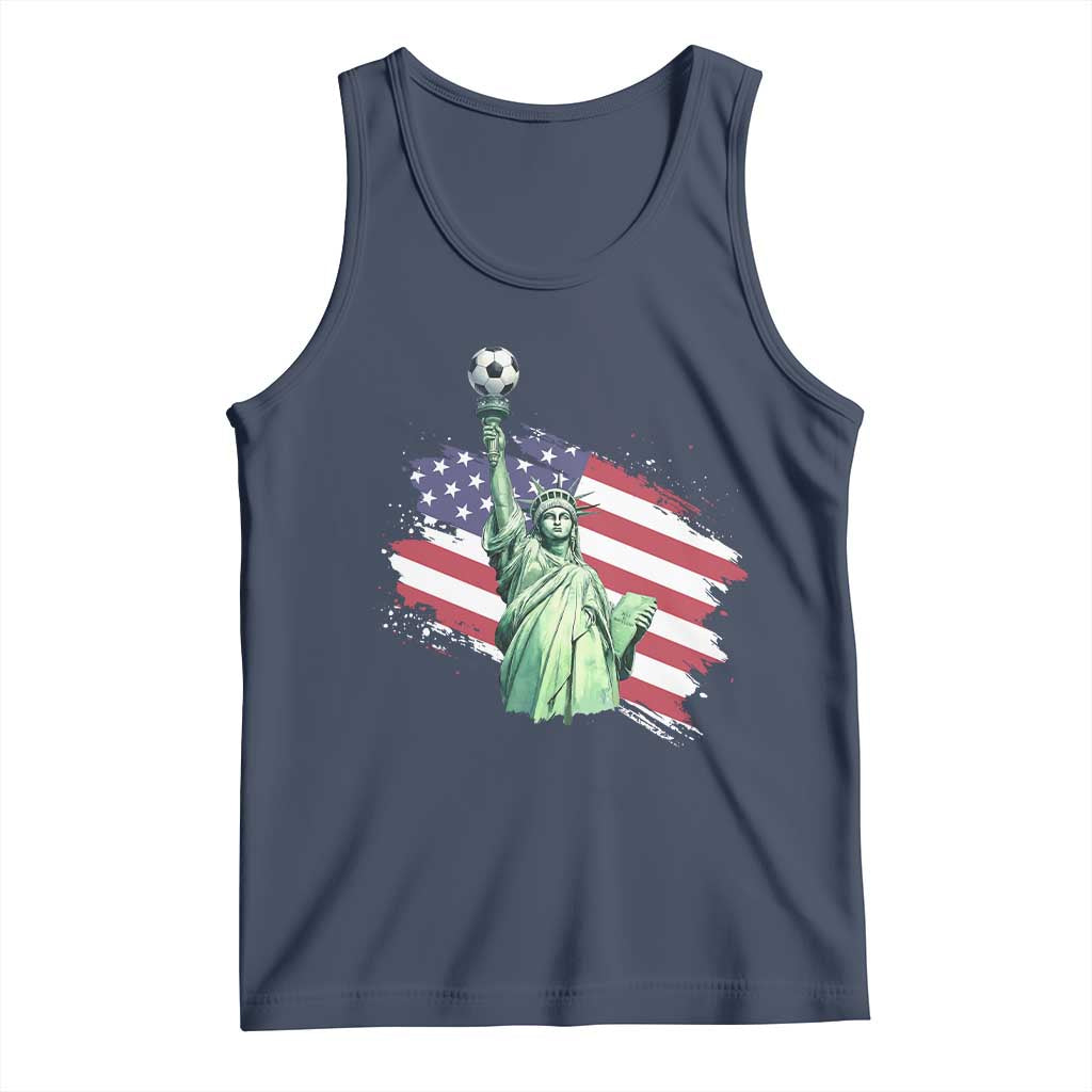 Statue Of Liberty Soccer Lover Tank Top New Yorker Fan Gift