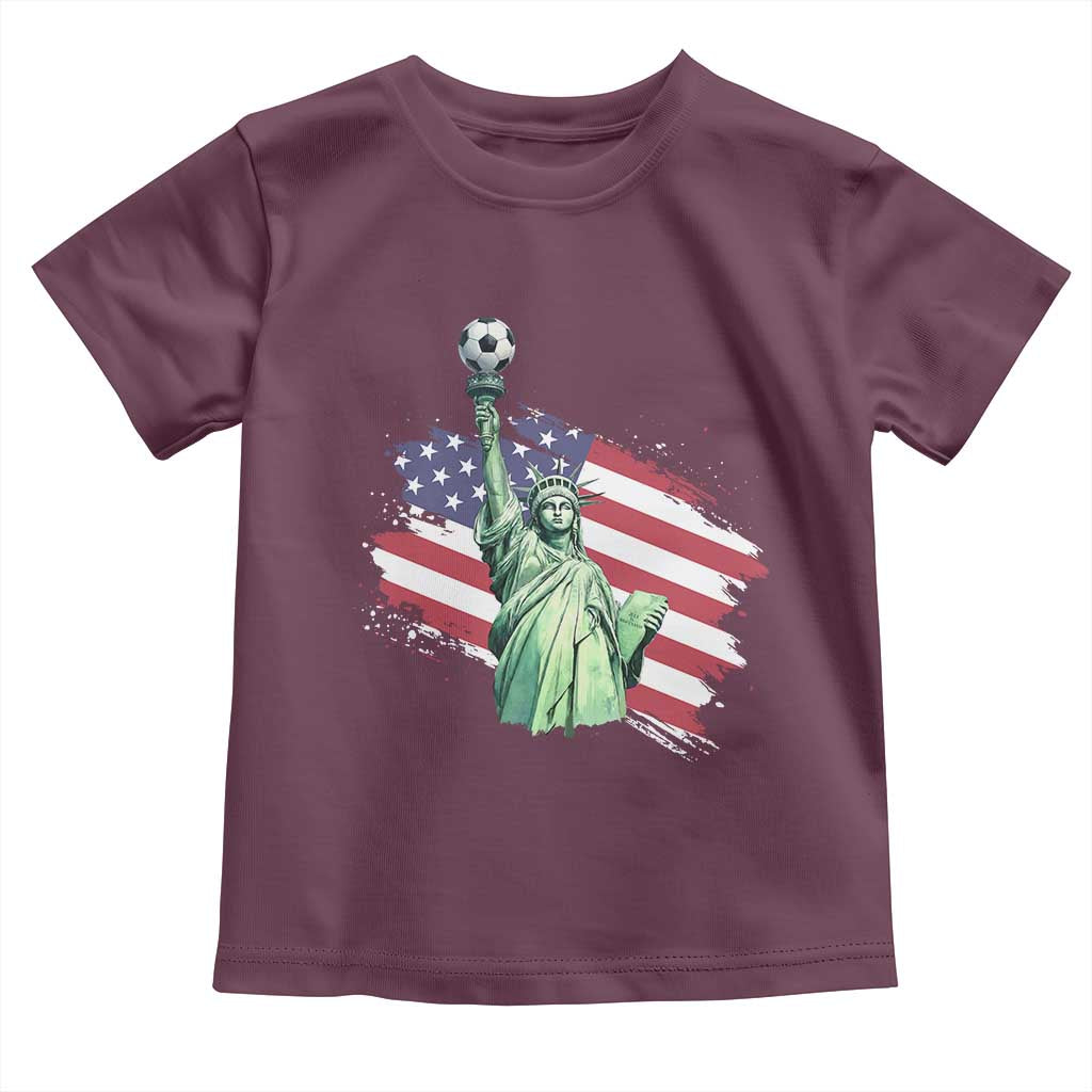 Statue Of Liberty Soccer Lover Toddler T Shirt New Yorker Fan Gift