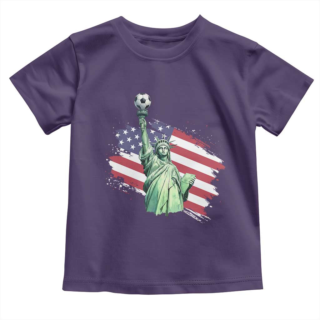 Statue Of Liberty Soccer Lover Toddler T Shirt New Yorker Fan Gift