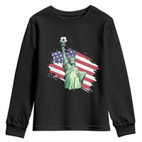 Statue Of Liberty Soccer Lover Youth Sweatshirt New Yorker Fan Gift