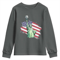 Statue Of Liberty Soccer Lover Youth Sweatshirt New Yorker Fan Gift