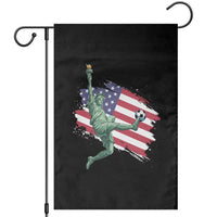 Funny Statue Of Liberty Playing Soccer Garden Flag New Yorker Fan Gift