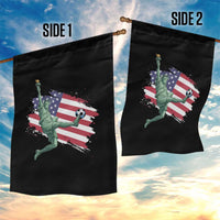 Funny Statue Of Liberty Playing Soccer Garden Flag New Yorker Fan Gift