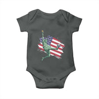 Funny Statue Of Liberty Playing Soccer Baby Onesie New Yorker Fan Gift