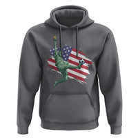 Funny Statue Of Liberty Playing Soccer Hoodie New Yorker Fan Gift