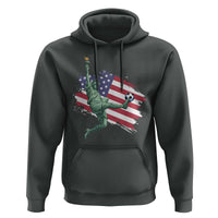 Funny Statue Of Liberty Playing Soccer Hoodie New Yorker Fan Gift