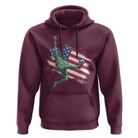 Funny Statue Of Liberty Playing Soccer Hoodie New Yorker Fan Gift