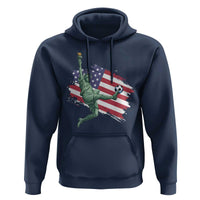 Funny Statue Of Liberty Playing Soccer Hoodie New Yorker Fan Gift