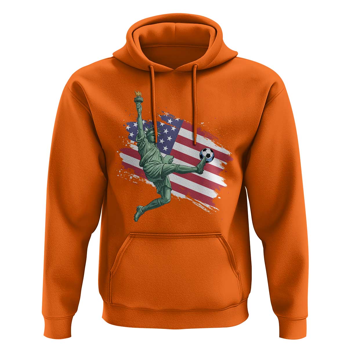 Funny Statue Of Liberty Playing Soccer Hoodie New Yorker Fan Gift