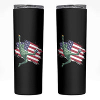 Funny Statue Of Liberty Playing Soccer Skinny Tumbler New Yorker Fan Gift