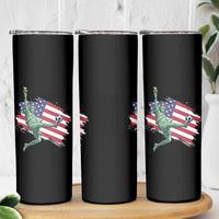 Funny Statue Of Liberty Playing Soccer Skinny Tumbler New Yorker Fan Gift