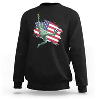 Funny Statue Of Liberty Playing Soccer Sweatshirt New Yorker Fan Gift