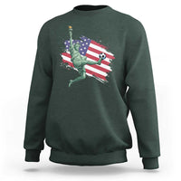 Funny Statue Of Liberty Playing Soccer Sweatshirt New Yorker Fan Gift