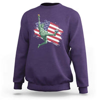 Funny Statue Of Liberty Playing Soccer Sweatshirt New Yorker Fan Gift