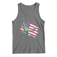 Funny Statue Of Liberty Playing Soccer Tank Top New Yorker Fan Gift