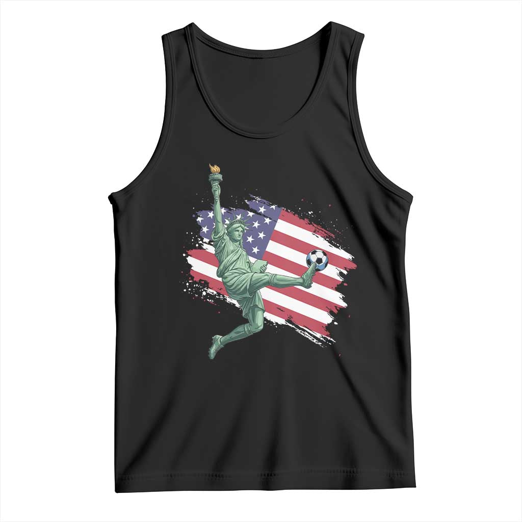 Funny Statue Of Liberty Playing Soccer Tank Top New Yorker Fan Gift