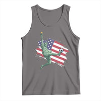 Funny Statue Of Liberty Playing Soccer Tank Top New Yorker Fan Gift