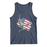 Funny Statue Of Liberty Playing Soccer Tank Top New Yorker Fan Gift