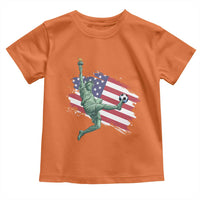 Funny Statue Of Liberty Playing Soccer Toddler T Shirt New Yorker Fan Gift