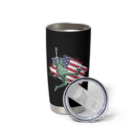 Funny Statue Of Liberty Playing Soccer Tumbler Cup New Yorker Fan Gift
